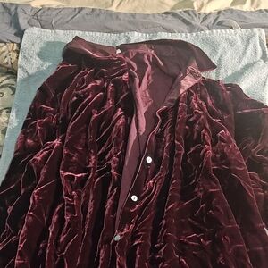 J. Jill Velvet Pinot Button-Up Cape